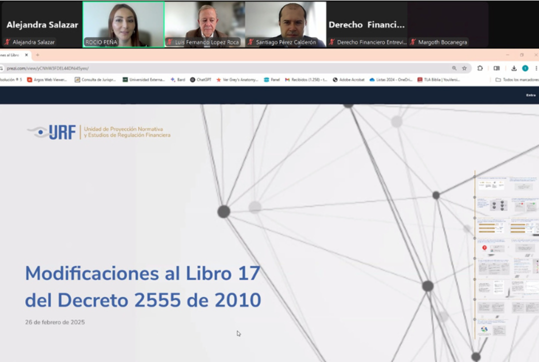La Unidad de Regulación Financiera participó en el conversatorio 